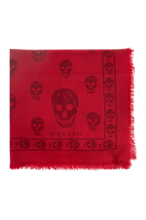 小物 Alexander McQueen Red Skull Scarf Alexander McQueen Red Skull Scarf - Ann's Fabulous Closeouts
